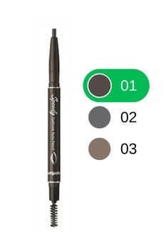 Олівець для брів зі щіточкою Peripera Speedy Eyebrow Auto Pencil (01 - Black Brown), 1 мл