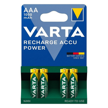 Аккумуляторные батарейки AAA VARTA ACCU AAA 1000mAh BLI 4 шт TB