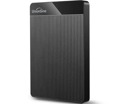 Переносний Зовнішній Жорсткий HDD Диск Накопичувач UnionSine HD2510 320Gb для MacOS PS4 XBox Чорний