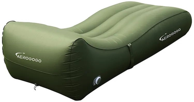 Надувний матрац для кемпінгу Aerogogo Giga Lounger PS2 Green (6975272630306)