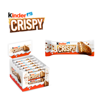 Упаковка шоколадних батончиків Kinder Crispy 34 г х 14 шт (8000500434130)