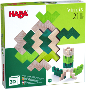 Конструктор дерев'яний Haba 3D Viridis 21 деталей (4010168240916)