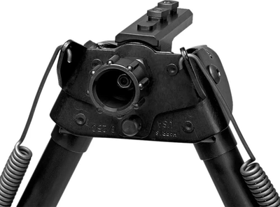 Сошки Harris Bipod S-BRM-MLOK. 15,2-22,9 см. Шарнірна база. Підпружинені ніжки