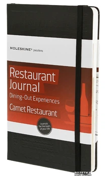 Записна книжка Moleskine Passion Ресторани 13 х 21 см 240 сторінок в лінійку Чорна (9788866131557)