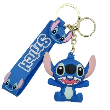 Стич брелок Лило и Стич Lilo Stitch для детей брелок игрушка на ключи, на сумку синий 6 см Q_64