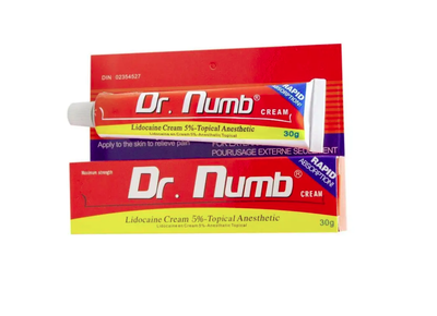 Первинна анестезія Крем анастетик Dr.Numb 5% Topical Anesthetic, 30 гр