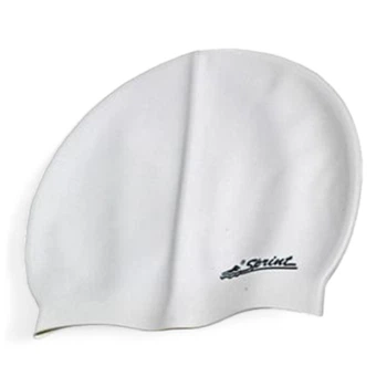 Шапочка для плавания Sprint Aquatics 390 Silicone, SA-390-WH (белый)