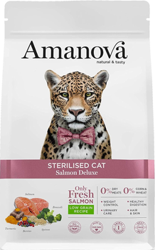 Сухий корм для котів Amanova Sterilised Cat Salmon Deluxe 1.5 кг (8413037331276)