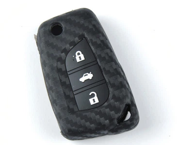 Чехол на пульт сигнализации силиконовый Toyota ZD Carbon 1030 (3895)