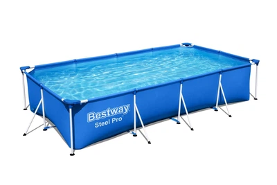 Прямоугольный каркасный бассейн Bestway 56405 Steel Pro Splash Frame Pool (400х211х81 см)