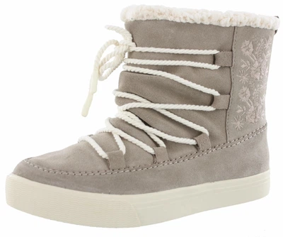 Черевики з хутром TOMS Alpine Winter Water Resistant Color: Desert Taupe Suede Натуральна шкіра US8.5 EU39 25.5CM