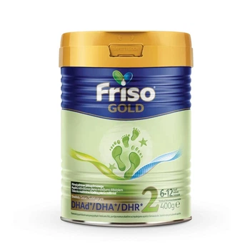 Суміш суха молочна для подальшого годування Friso Gold 2 для дітей від 6 до 12 місяців, 400 гр.