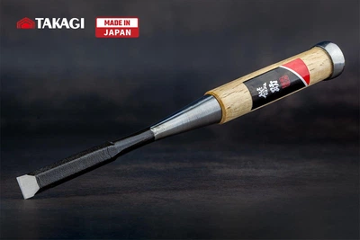 Японская стамеска долото 12 мм Takagi Gisuke Premium ударная (108076)