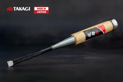 Японская стамеска долото 9 мм Takagi Gisuke Premium ударная (108075)