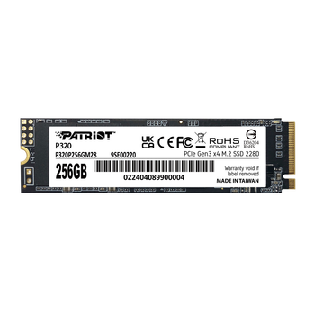 Твердотільний накопичувач SSD M.2 Patriot P320 256GB NVMe 2280 Gen3.0 x4 3D TLC (P320P256GM28)