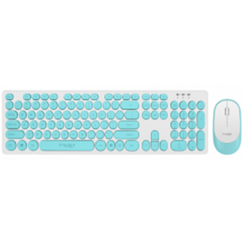 Комплект 2в1 Беспроводной Клавиатуры и Мышки TWolf TF770 USB адаптер 2,4ГГц (UkrEn) для ПК та ноутбука Blue