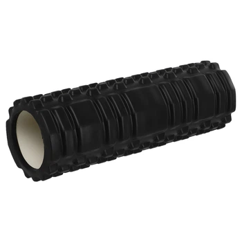Роллер массажный для рук и ног мфр ролик Zelart Roller 3531 размер 30см Black