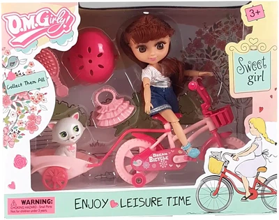 Игровой набор Qunxing Toys Кукла Лора на прогулке Брюнетка (6922139430203-1)