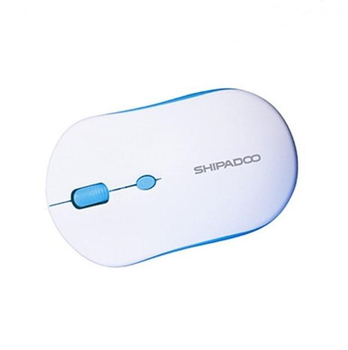 Бездротова комп'ютерна миша Shipadoo W200 (white/blue)