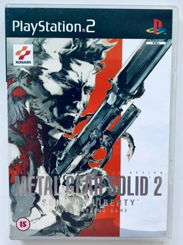 Metal Gear Solid 2 Sons of Liberty, английская версия - диск для PlayStation 2, Б/У