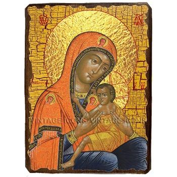 Икона Арапетская (Аравийская) Божией Матери ,икона на дереве 130х170 мм (3460-1)