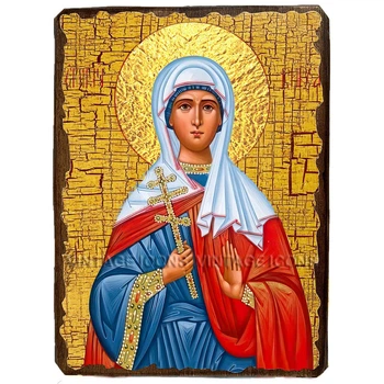 Икона Фивея (Вивея) Едесская Святая мученица ,икона на дереве 170х230 мм (3479-2)