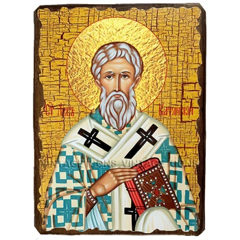 Икона Лев Катанский епископ ,икона на дереве 300х400 мм (3532-4)