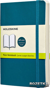 Записна книжка Moleskine Classic 9 x 14 см 192 сторінки неліновані Аквамарин (9788867323593)
