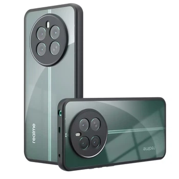 Чехол-накладка TPU Go Boy Case для Realme 12 Plus / 12 4G прозрачно-чёрный
