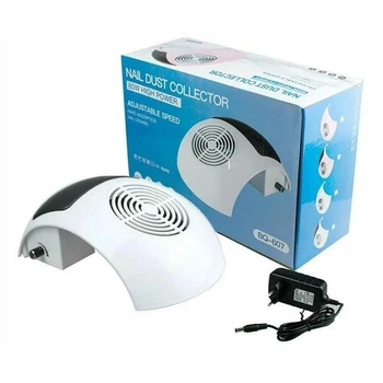 Вытяжка маникюрная Nail Dust Collector BQ-607, 80W белая