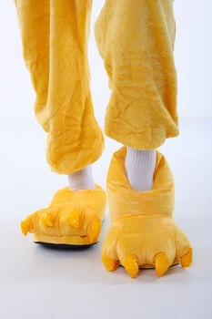 Тапочки Кігурумі Лапи Кігті My Kigu Домашні Жовтий Дитячі для дівчинки М'які Плюшеві 25-33 (G304375)