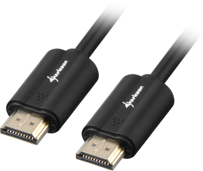 Kabel Sharkoon HDMI - HDMI 2.0 4K M/M 10 m Black (4044951018079)