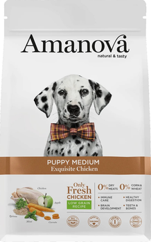 Сухий корм для цуценят Amanova Puppy Medium Exquisite Chicken 2 кг (8413037331610)