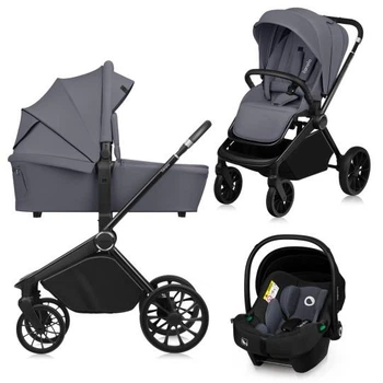 Универсальная коляска 3 в 1 Lionelo MIKA PLUS 3IN1 GREY STONE