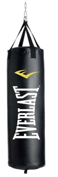 Боксерский мешок Everlast черный, экокожа, вес 18 кг, металлические цепи, наполнение синтетические и натуральные волокна(ISL_0F97BFE6413B)