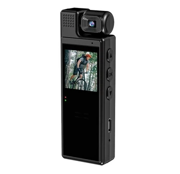 Нагрудная боди-камера L9 с дисплеем 1.3 дюйма Wi Fi/ 1200мАч Black
