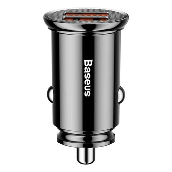 Автомобильное зарядное устройство Baseus Circular Plastic А+А 30 W Black (CCALL-YD01)