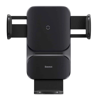 Автомобильный держатель с беспроводной зарядкой Baseus 15W Alignment Car Mount Black (CGZX000001)