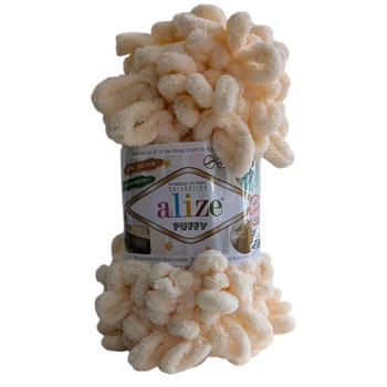 Пряжа Alize Puffy №742 светло персиковый, для вязания руками