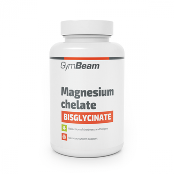 Магний хелат бисглицината GymBeam Magnesium Chelate Bisglycinate 90 капсул в упаковці (VMD-1205622)