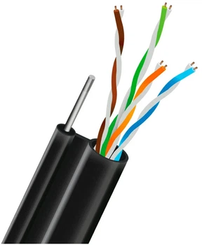 Кабель витая пара Trinix UTP CAT5E CCA 0.51 мм LDPE Outdoor + провод Trinix 305 м (33-00189)