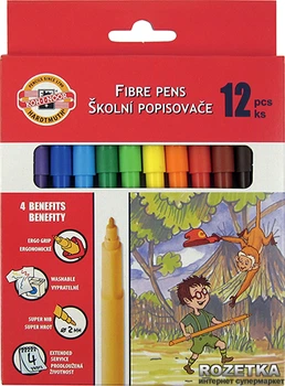 Набір фломастерів KOH-I-NOOR 12 шт (8593539211945)