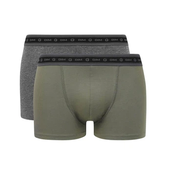 Трусы боксеры DIM D0A6Cx2 XXL 2 шт charbon/vert A9S