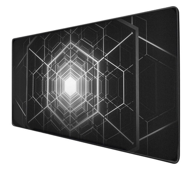 Геймерский коврик Primo Geometric Figure для мышки, игровая поверхность 80х30см Primo MAT-80/30-FIGURE черный