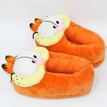 Тапочки кігурумі іграшки Дитячі для хлопчика Kigurumi Гарфілд Теплі Тканинні Помаранчовий 35-41 (Х302445)