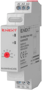 Реле затримки часу на включення 0,3-30сек. E.Next e.control.t15 i0310027