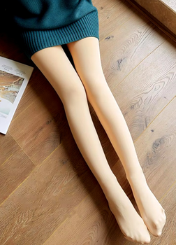 Эластичные утепленные колготки с искусственным мехом Perfect Comfort (1465-48-01) Бежевый 46 No Brand (46-50)