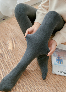 Эластичные утепленные байкой колготки в рубчик Warm Comfort (1463-44-02) Темно-серый 42 No Brand (42-46)