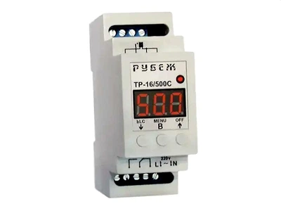 Терморегулятор Rubezh ТР-16/500 (датчик 200 С) 16A