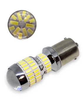 Светодиодная лампа с цоколем 1156 BA15s P21W 78 SMD 4014 1200Lm 12-24V Белая (11005)